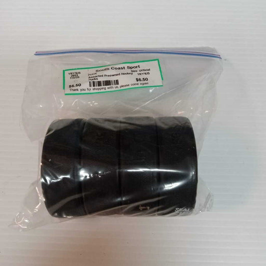 Assorted Preowned Hockey Pucks