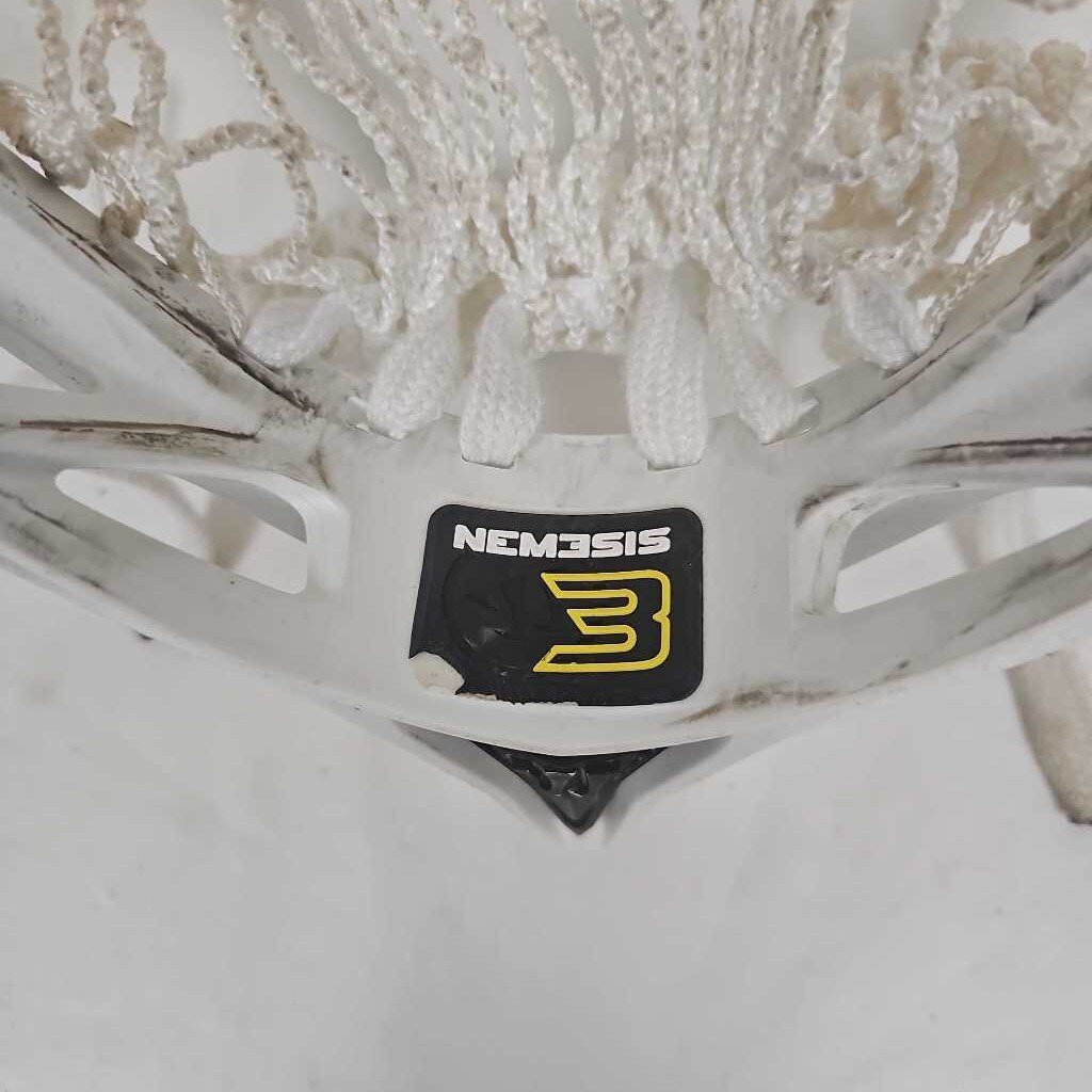 Warrior Nemesis 3 Lacrosse Goalie Head, Strung