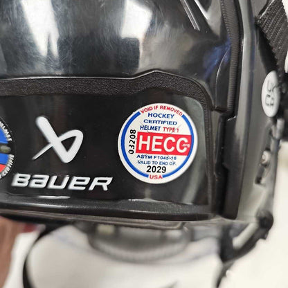 Bauer Re-Akt 85 Hockey Helmet with Bauer Concept 3 Face Shield, Size Small