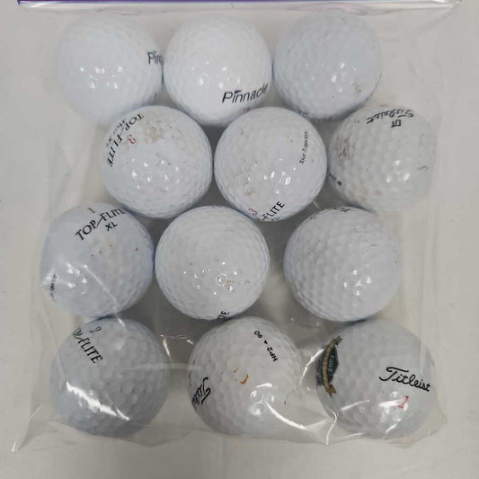 Mixed Bag of Golf Balls, 12 pack