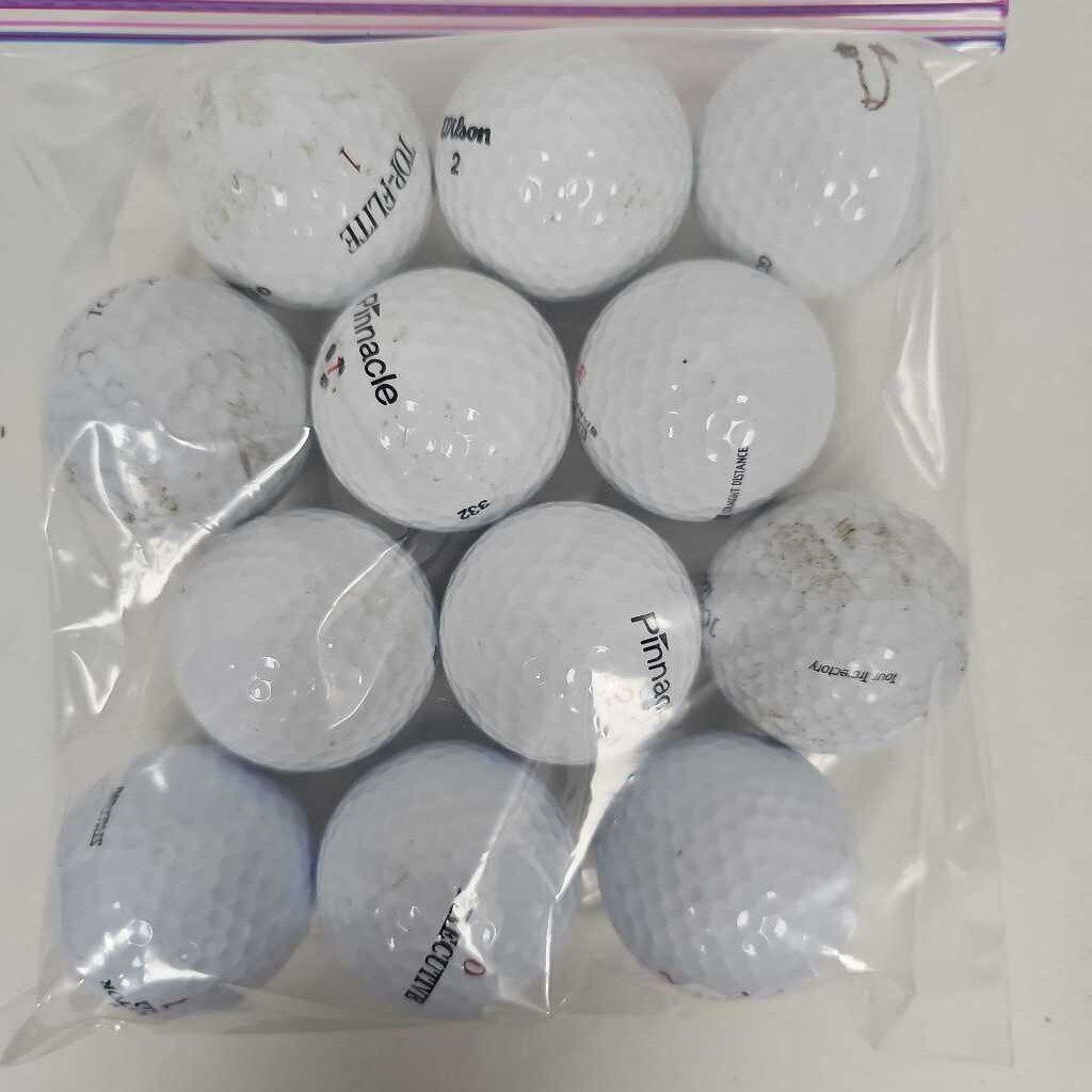 Mixed Bag of Golf Balls, 12 pack