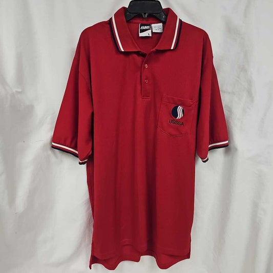 Bike USSSA Umpire Polo, Red, Large
