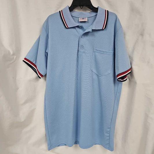 Teamwork Umpire Polo, Light Blue, XL