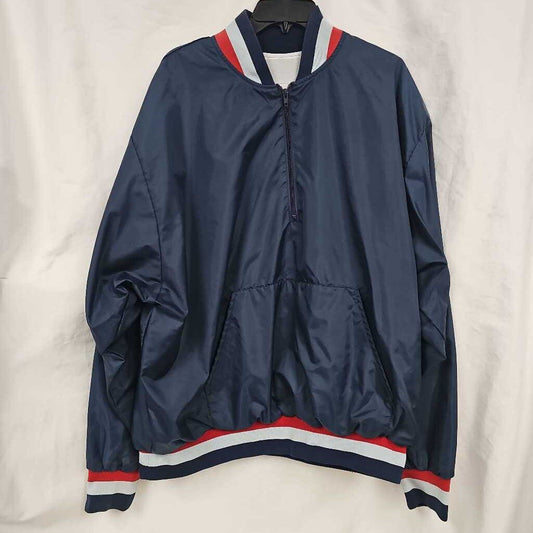 Game Sportswear Umpire 1/4 Zip Jacket, Navy, XXL