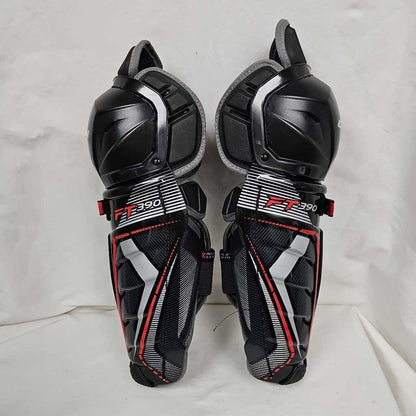 CCM Jetspeed FT390 Junior Hockey Shin Guards, Size 13"