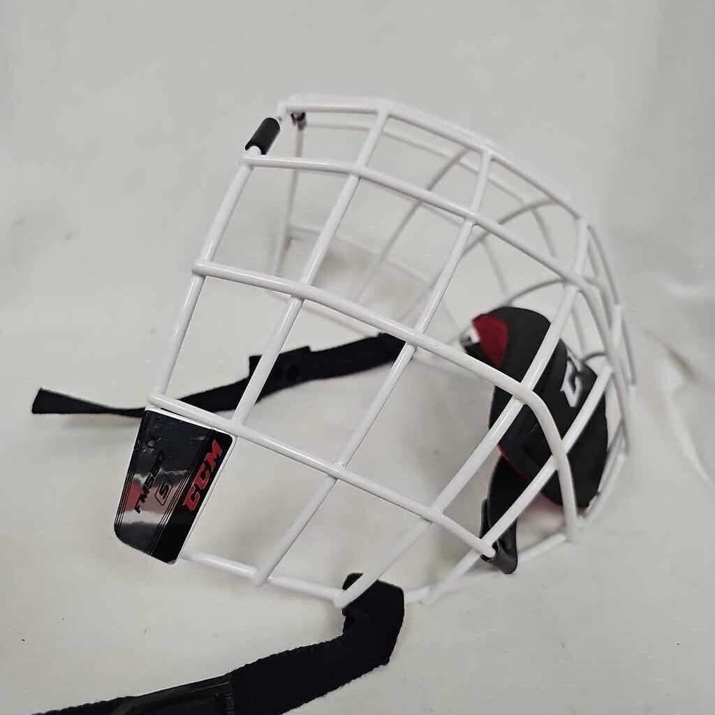 CCM FM580 White Hockey Helmet Cage, Small