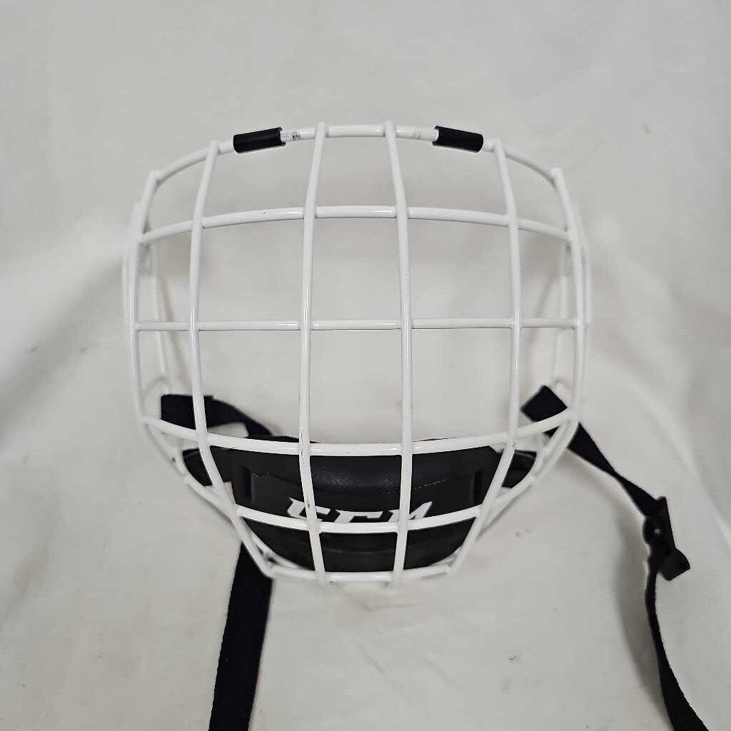 CCM FM580 White Hockey Helmet Cage, Small