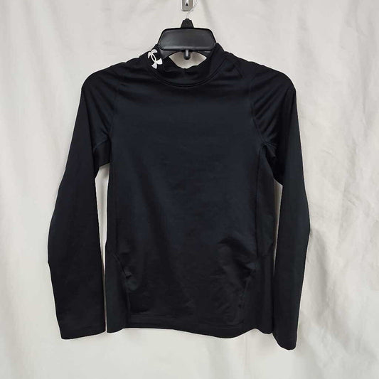Under Armour Coldgear Mock Long Sleeve Shirt, Boy's Large