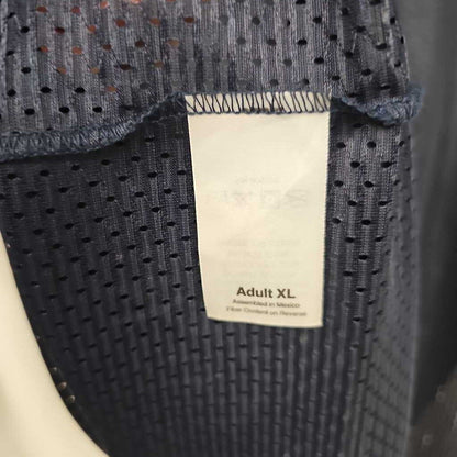 Augusta Pink Ribbon Football Jersey, Navy, Adult XL