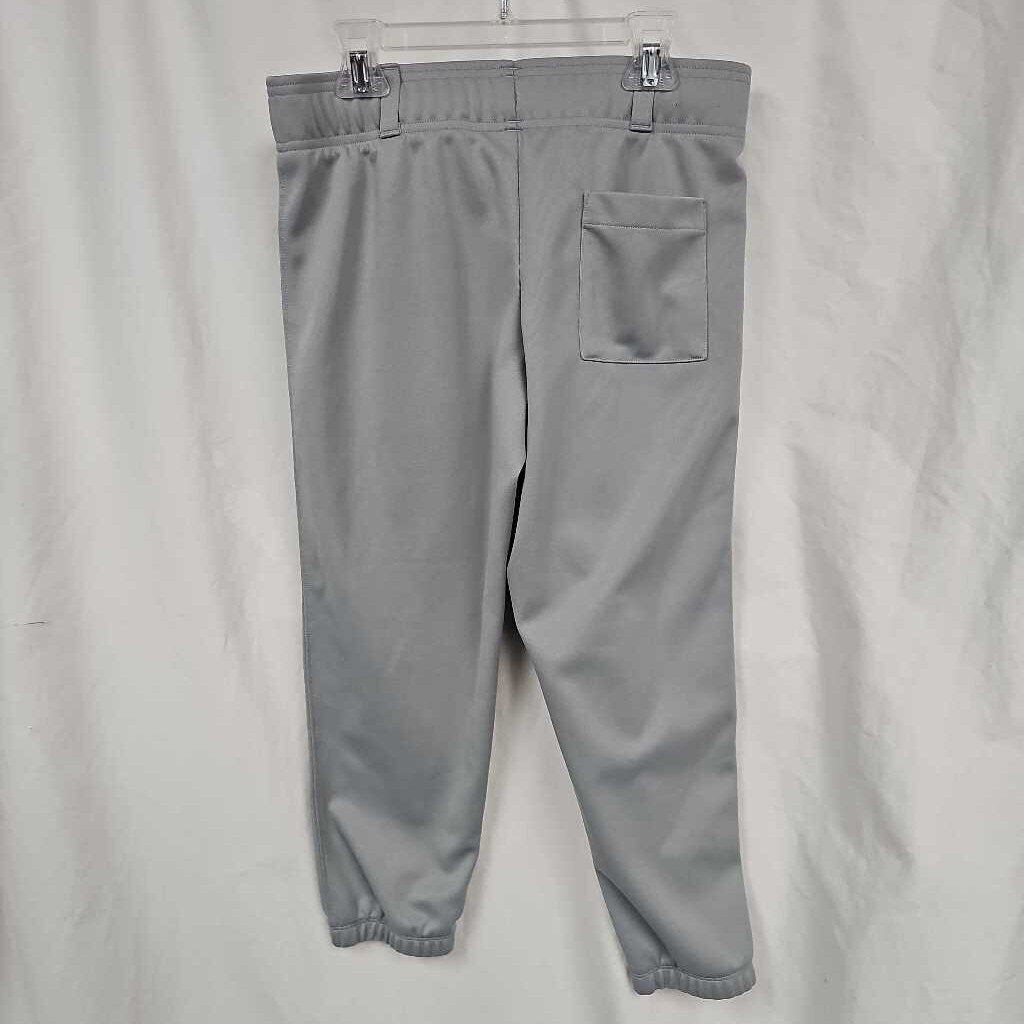 Under Armour Pull Up Youth Baseball Pants, Gray, Size Large
