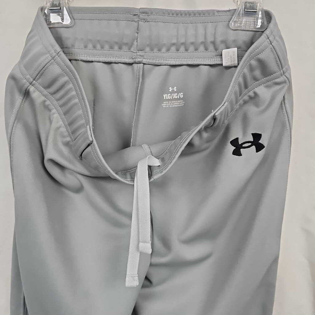 Under Armour Pull Up Youth Baseball Pants, Gray, Size Large