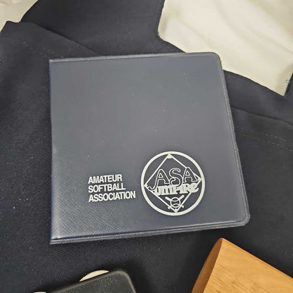 ASA Umpire Ball Bag with Brush, 3 dial Indicator, ASA folder, & 2 ASA Bat Rings