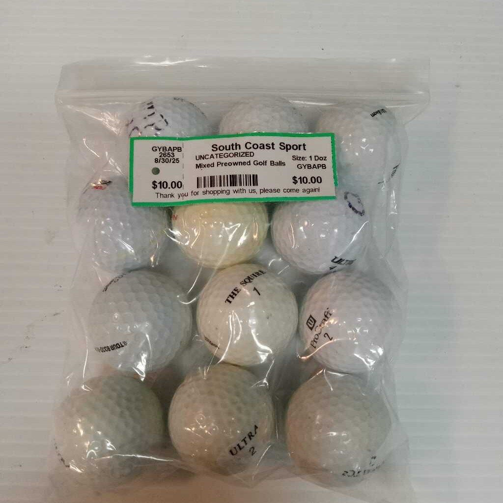 Mixed Preowned Golf Balls - 1 Dozen