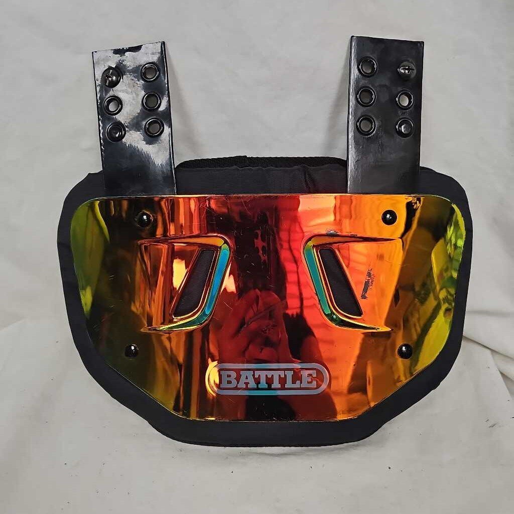 Battle Chrome Adult Football Back Plate
