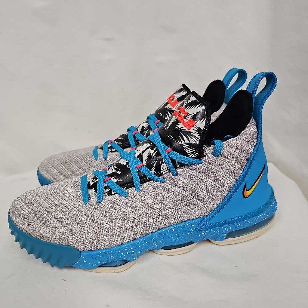 Nike Lebron 16 "South Beach" Basketball Shoes, Size 5.5Y