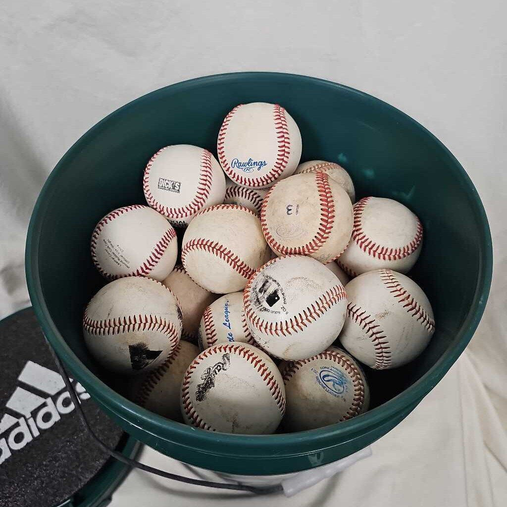 Coach's Bucket of 48 Baseballs