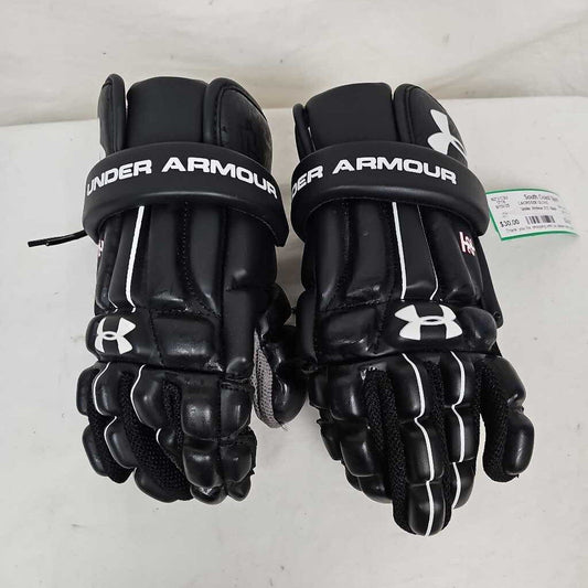 Under Armour 2T2 Men's Lacrosse Gloves - Small - Black