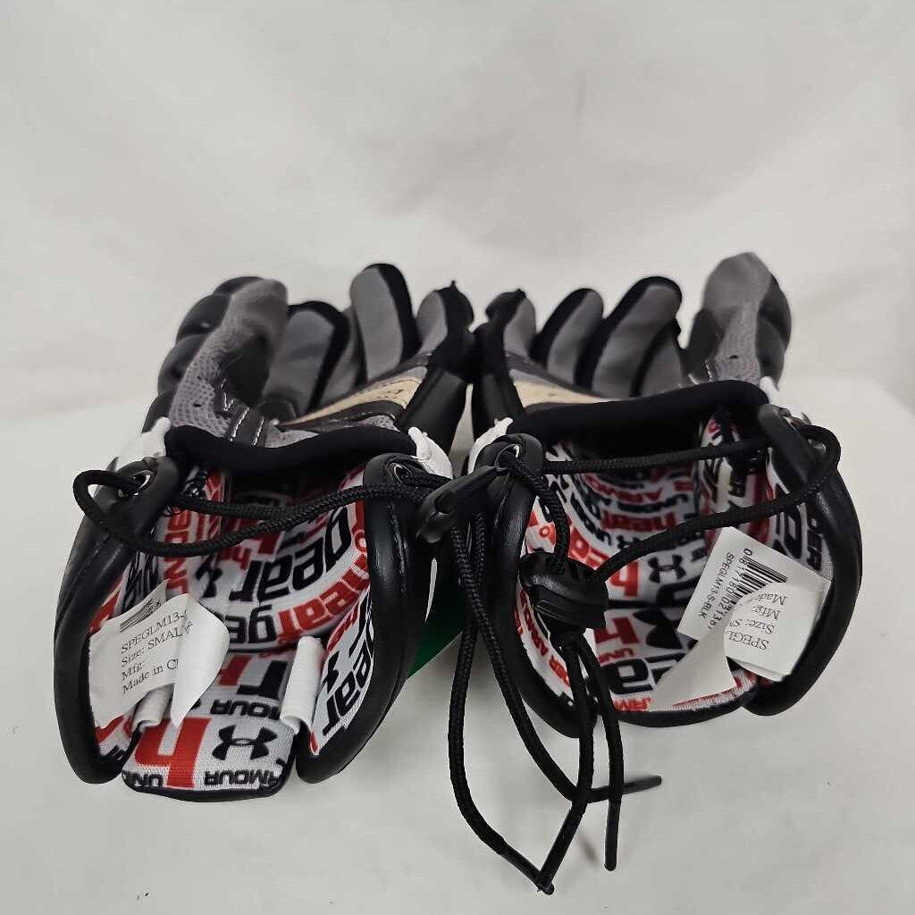Under Armour 2T2 Men's Lacrosse Gloves - Small - Black