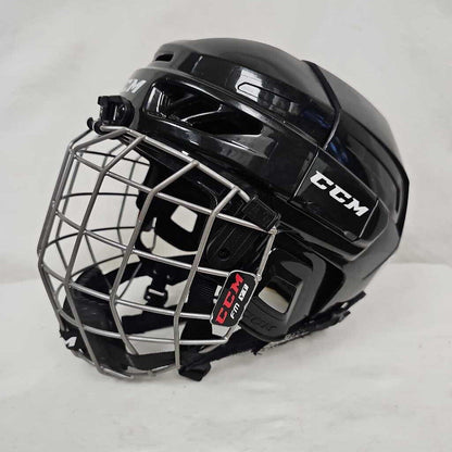CCM FL3DS Youth Hockey Helmet Combo, Black