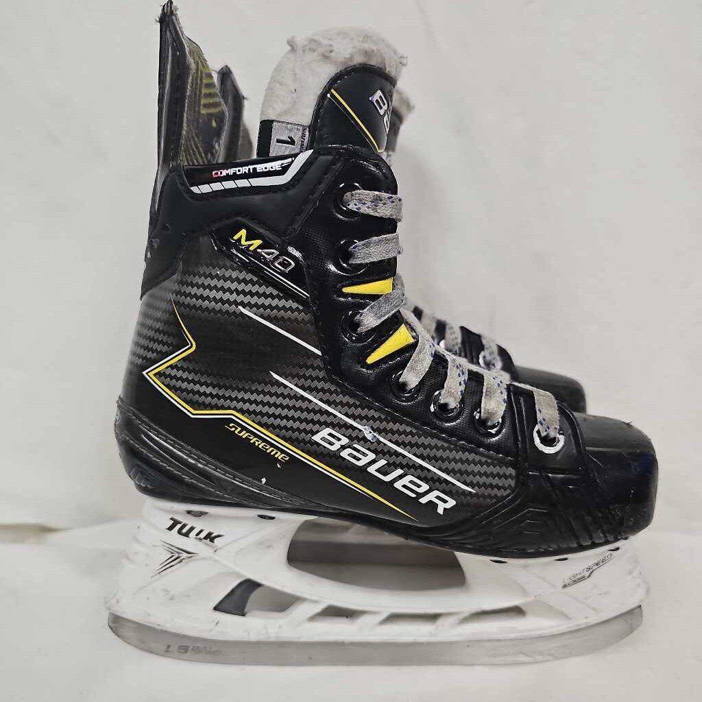 Bauer Supreme M40 Junior Hockey Skates, Size 1