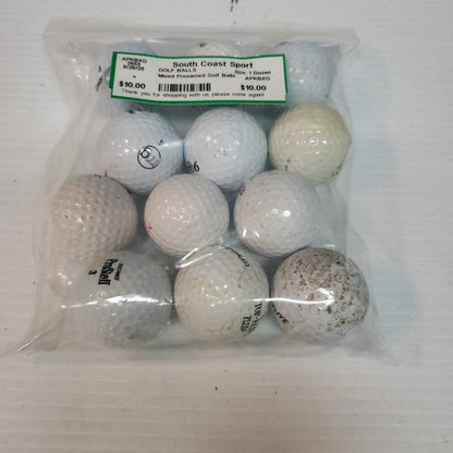 Mixed Preowned Golf Balls, 1 Dozen