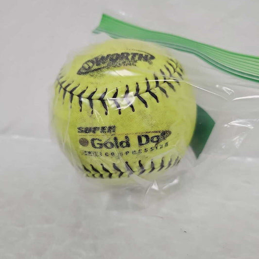 Worth Super Gold Dot Softball, 12" Yellow