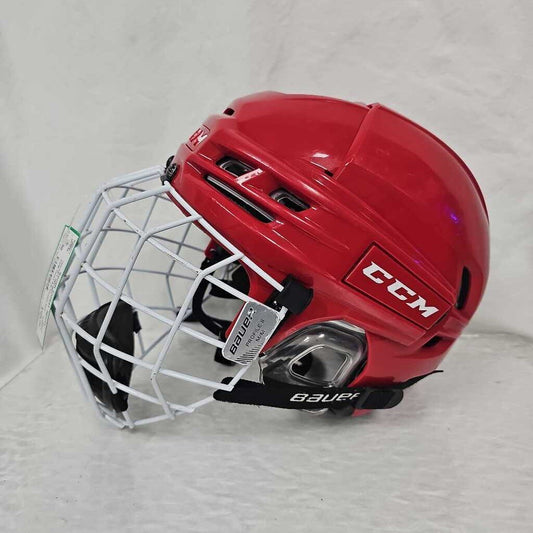 CCM Tacks 910 Hockey Helmet Combo, Size Large
