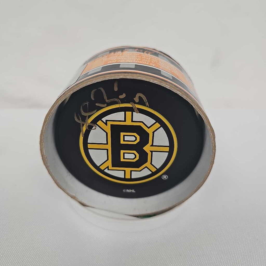 Shawn Bates Autographed Bruins Puck