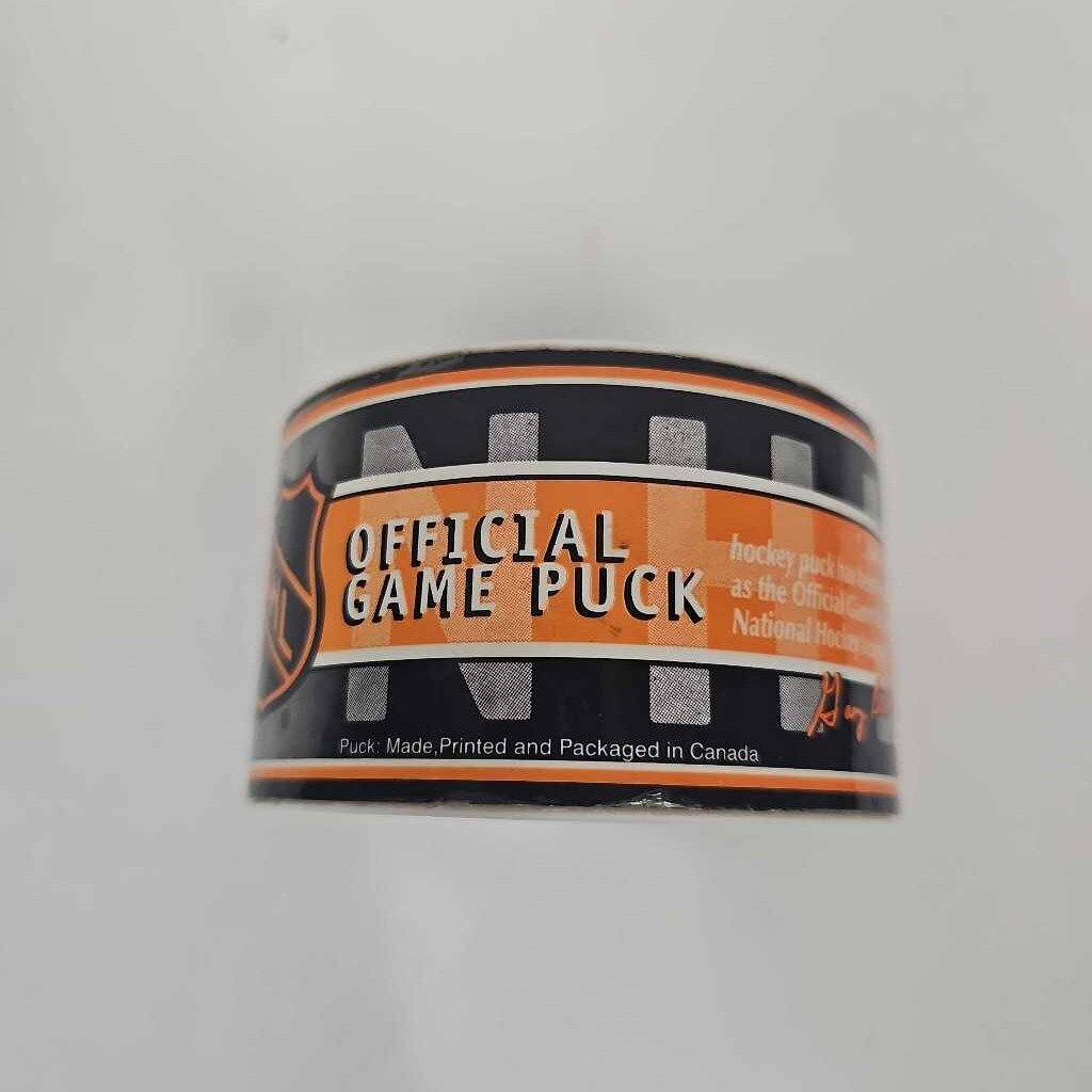 Shawn Bates Autographed Bruins Puck