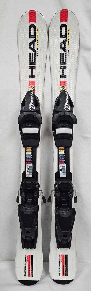 Head Supershape Team Era 2.0 Skis with Bindings, 87cm