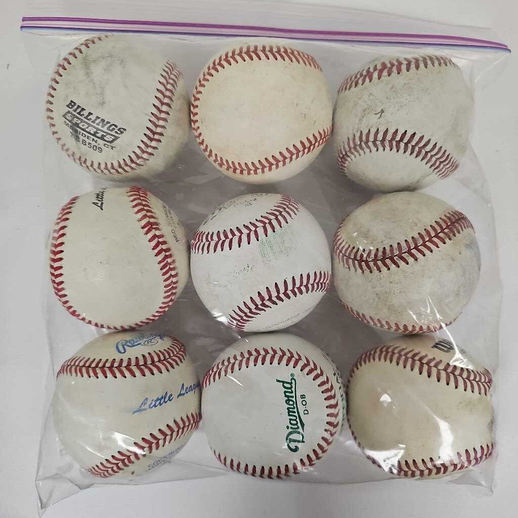 Bag of 9 Baseballs