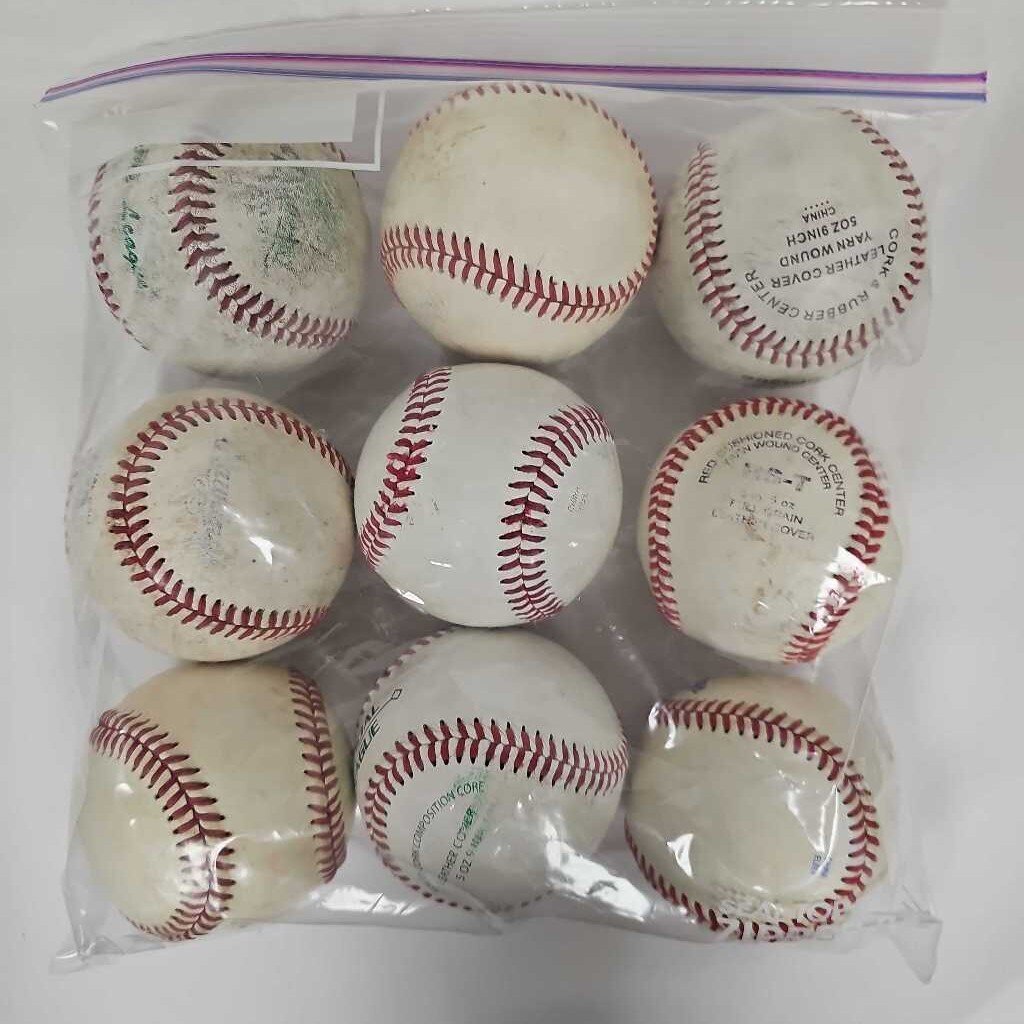 Bag of 9 Baseballs