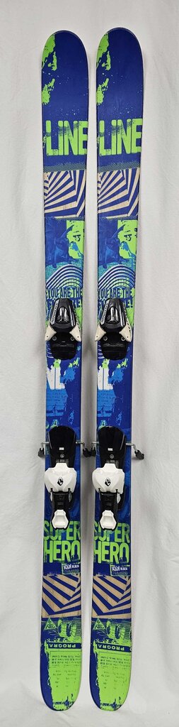 Line Super Hero Skis with Salomon L7 bindings, 143cm