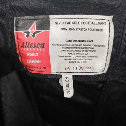 Alleson Seven Pad Solo Football Pants, Size Large