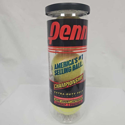 Penn Championship Extra-Duty Tennis balls, 3 pack tube