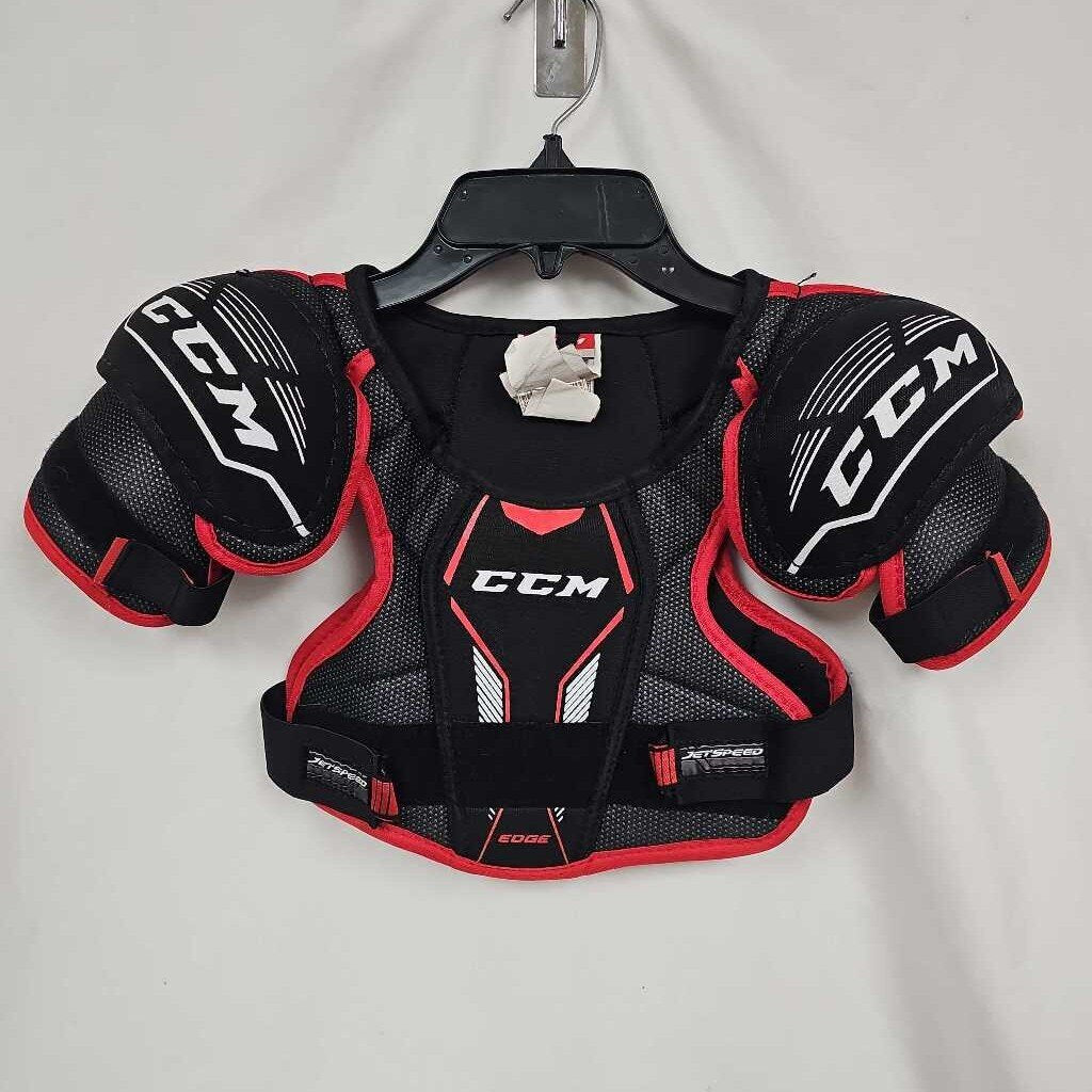 CCM Jetspeed Edge Youth Hockey Shoulder Pads, Size Medium