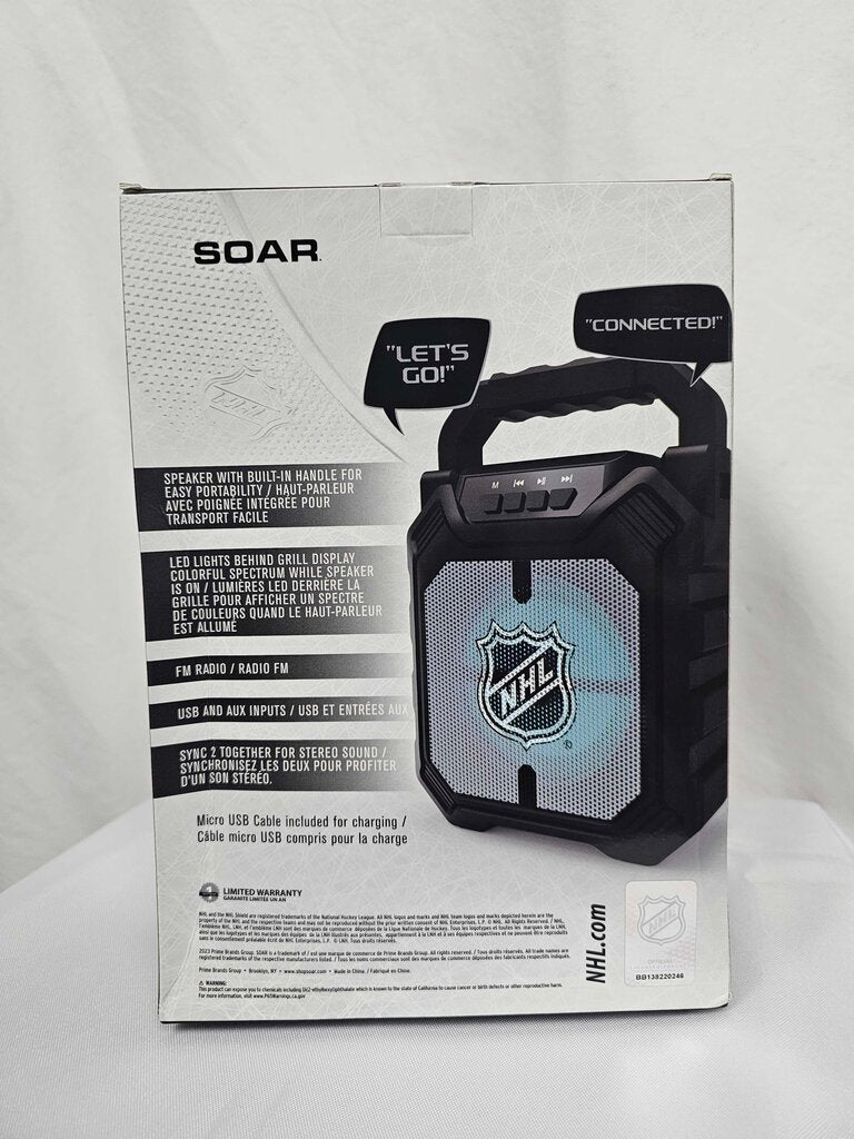 Soar NHL Boston Bruins ShockBox LED Wireless Bluetooth Speaker