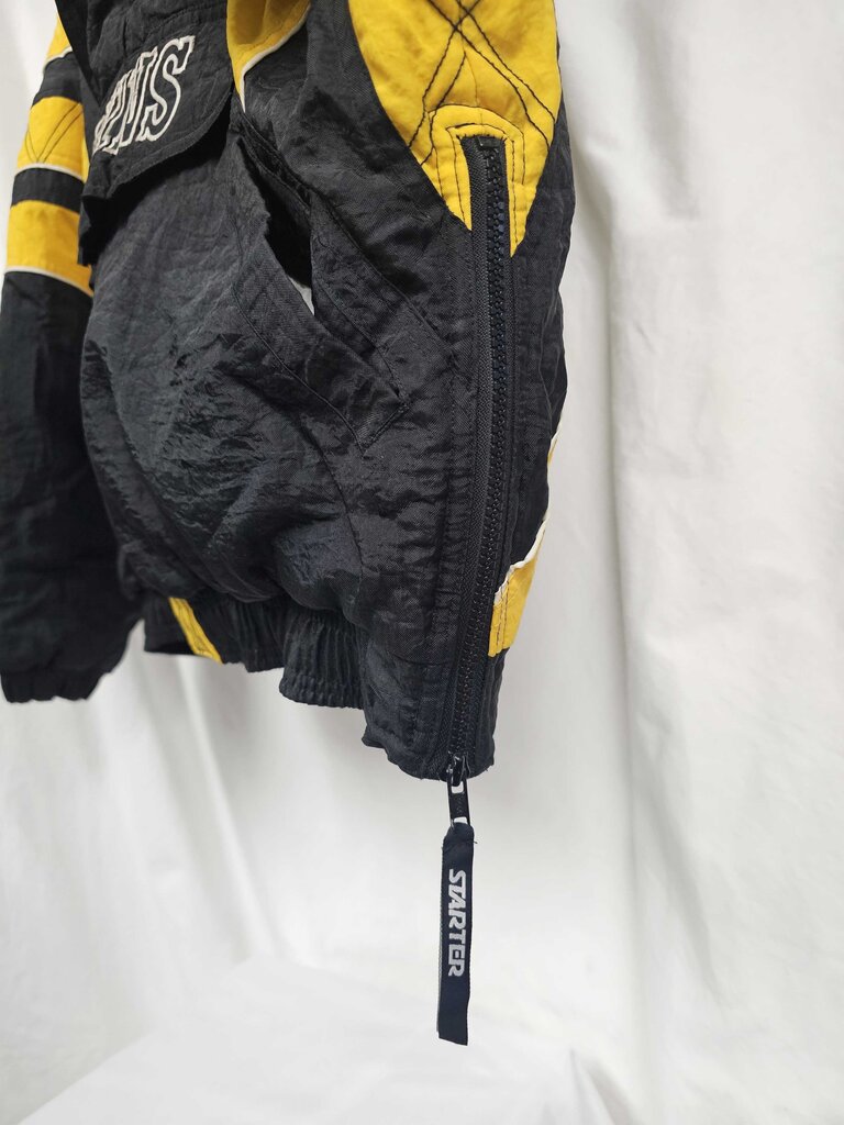 Vintage 90's Bruins Starter Jacket 1/2 Zip Puffer - Size Adult Large