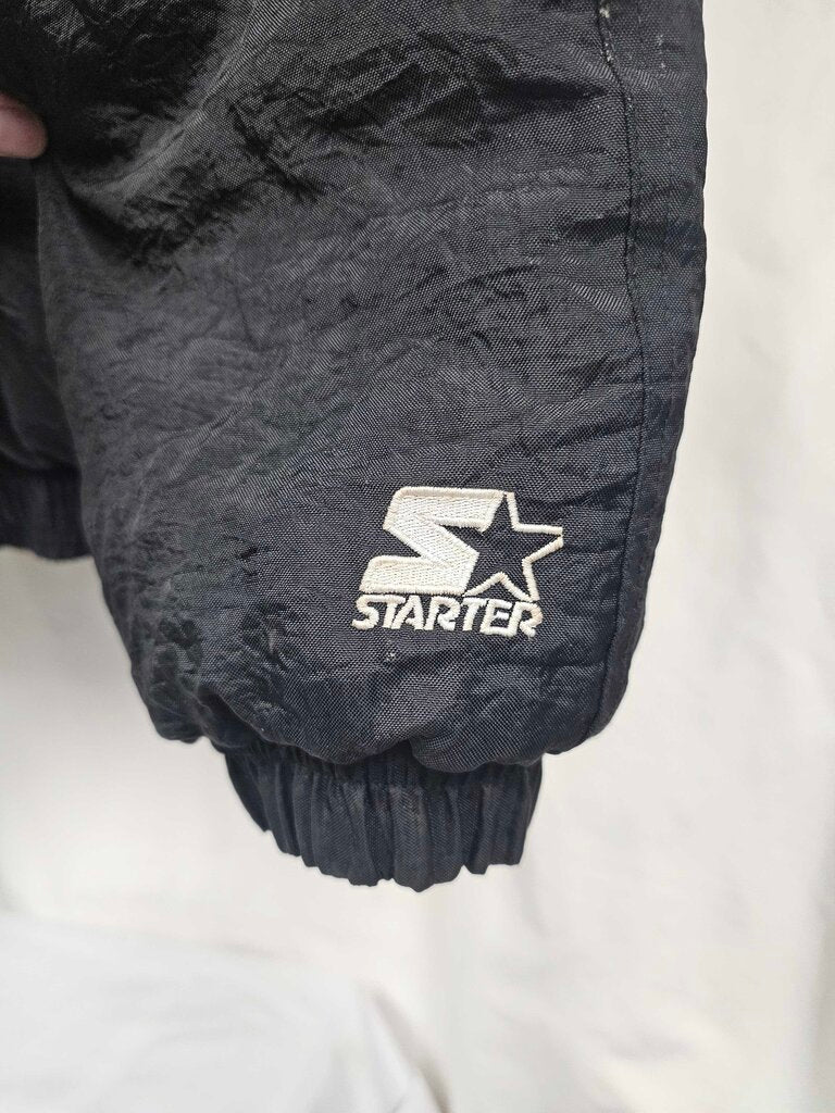 Vintage 90's Bruins Starter Jacket 1/2 Zip Puffer - Size Adult Large