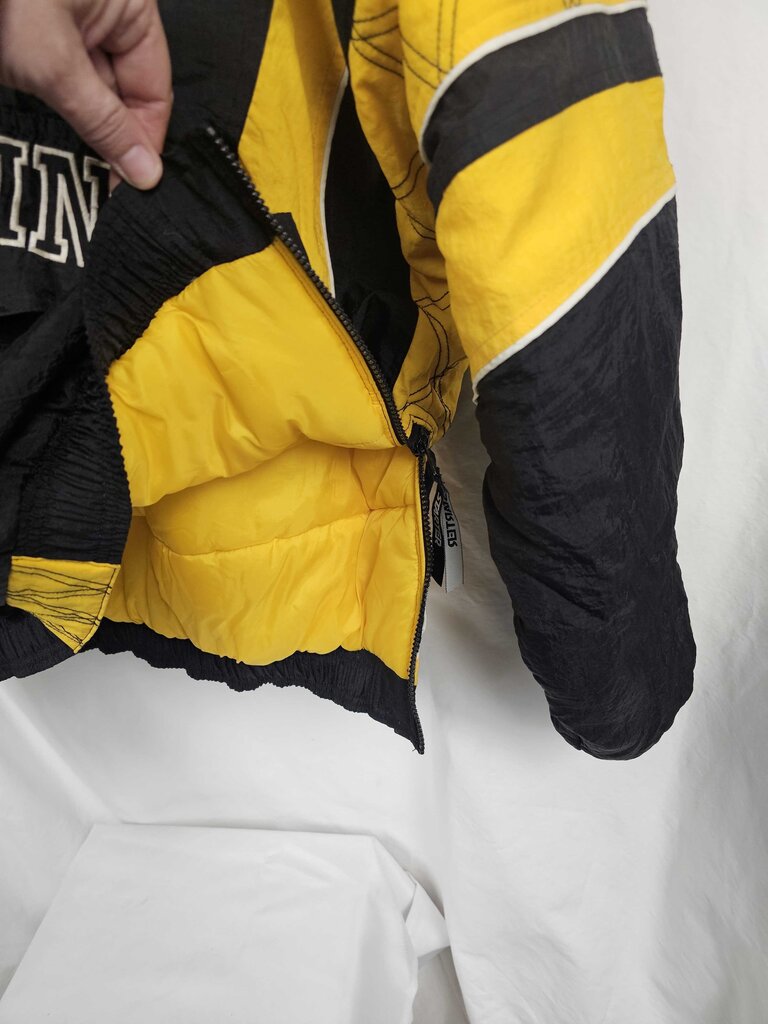 Vintage 90's Bruins Starter Jacket 1/2 Zip Puffer - Size Adult Large