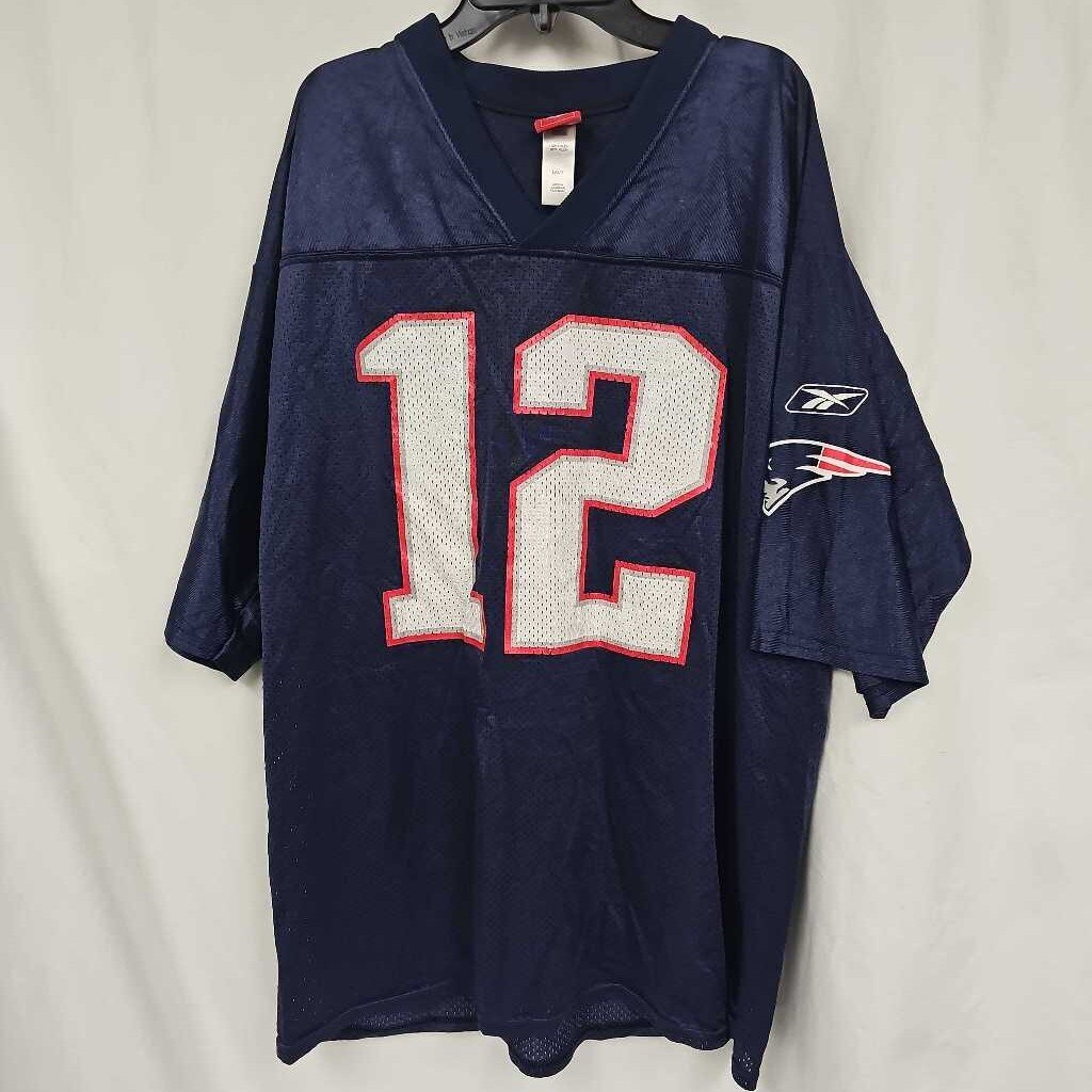 Reebok NFL Patriots Brady #12 Jersey - Large