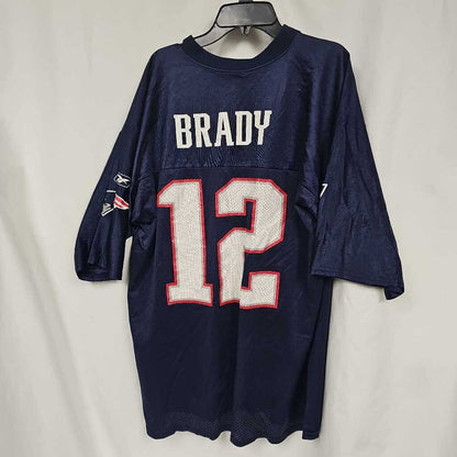 Reebok NFL Patriots Brady #12 Jersey - Large