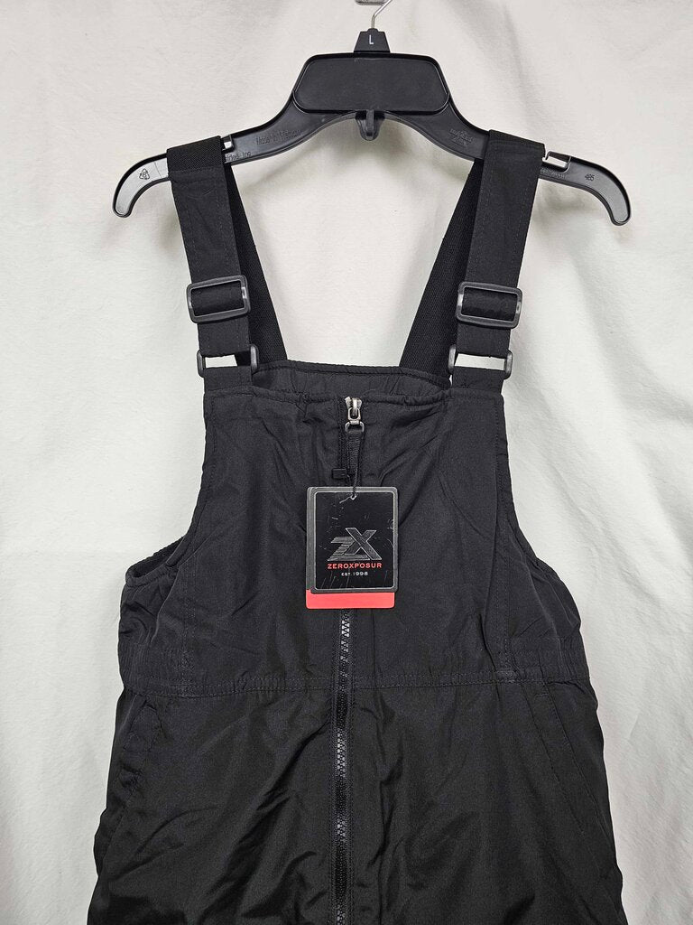 ZeroXposur Boys Bib Cold Weather Pants, Size Large (14-16) Black