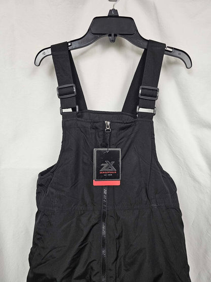ZeroXposur Boys Bib Cold Weather Pants, Size Large (14-16) Black