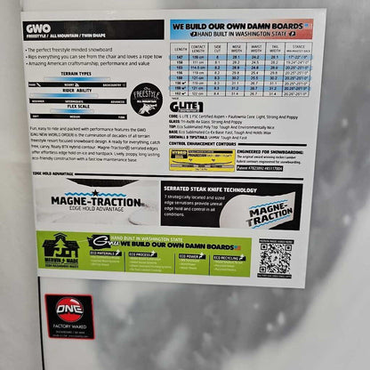 GNU GWO (New World Order) | '24 | 156W | Freestyle - All Mountain Twin Snowboard