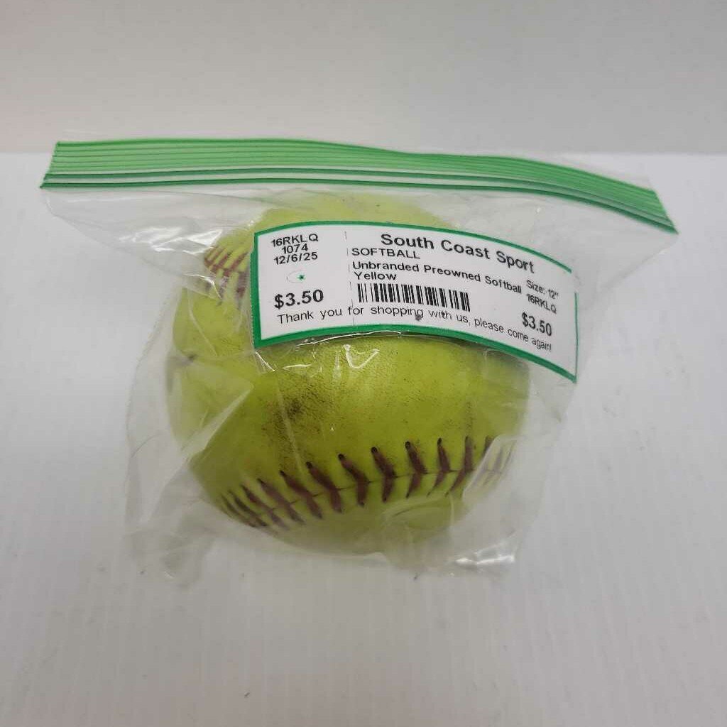 Unbranded Preowned Softball - 12"