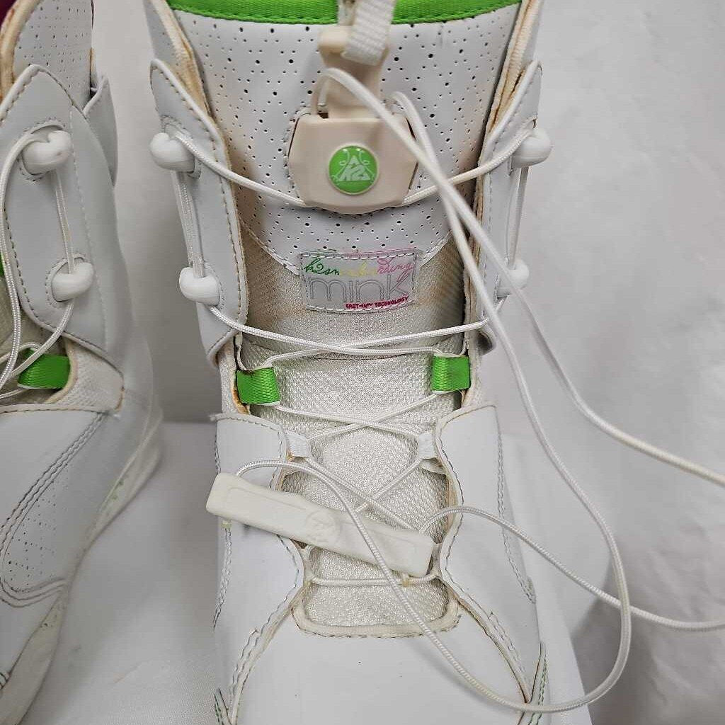 K2 Mink Womens Fast-In Snowboard Boots, Size 6.5