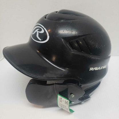 Rawlings Batting Helmet with Jaw Guard (Right Hitter) Black Youth Size 6.5" - 7.5"