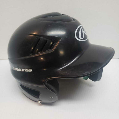 Rawlings Batting Helmet with Jaw Guard (Right Hitter) Black Youth Size 6.5" - 7.5"