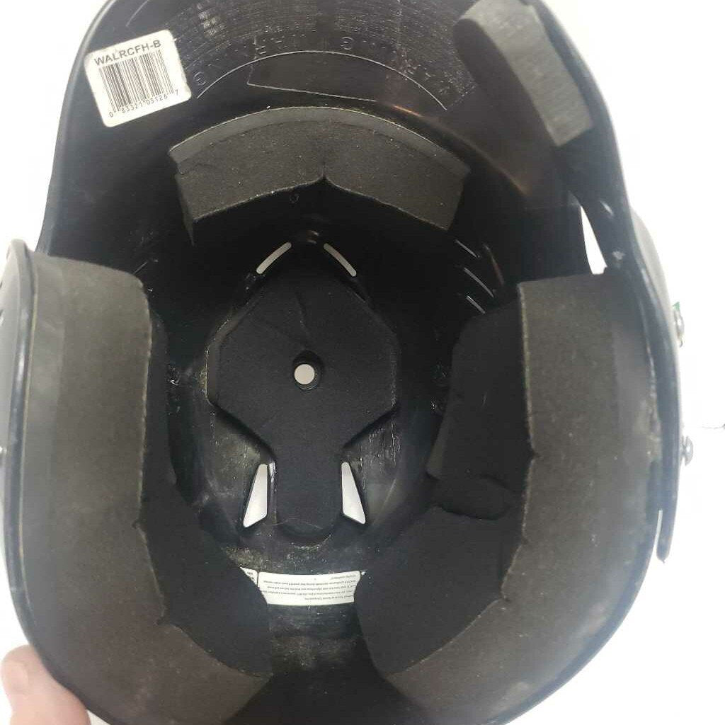 Rawlings Batting Helmet with Jaw Guard (Right Hitter) Black Youth Size 6.5" - 7.5"